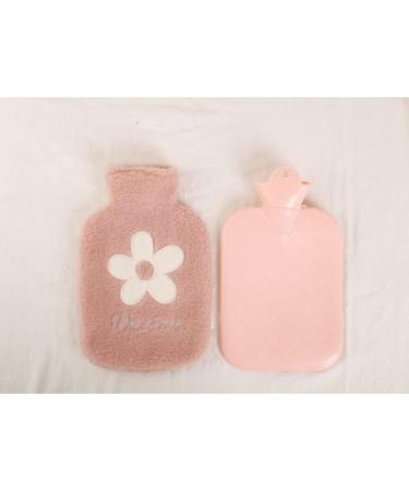 Maies Small Hot Water Bottle 1000ml - Soft Plush Cover for Hot & Cold Therapy | Cute Heating Bag for Comfortable Relief - Buy Online on GoSupps.com