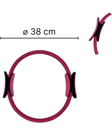 Pilates Ring 38cm by ATC Handels GmbH - Non-Slip Handles for Core Training Yoga & Fitness - Resistance Training Equipment - Pink - Buy Online on GoSupps.com
