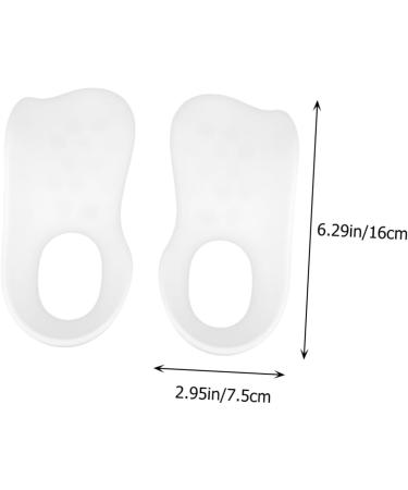 Beaupretty Orthotic Insole Pad - Flatfoot Corrector & Cushion for Foot Care | 1 Pair White 16x7.5x2 cm - Ideal for Comfort & Support - Buy Online on GoSupps.com