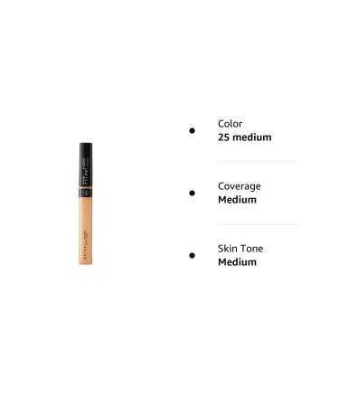 Maybelline Fit Me Concealer 25 Medium - 0.23 fl oz | Medium Coverage Formula - Buy Online on GoSupps.com