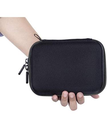 Travel Pill Organizer - Small Pill Box with 15 Divided Bottles & Writable Labels | Cute Zippered Case for Vitamins & Supplements | Weekly Organizer for Medicine - Black - Buy Online on GoSupps.com