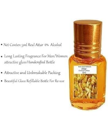 Champa Yellow Fragrances (Natural Itra/Attar/Perfume) for Men & Women | Long Lasting fragrance | 5 ml - Buy Online on GoSupps.com