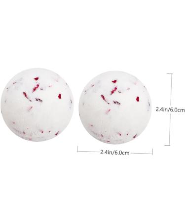  FOMIYES FOMIYES 2 Pieces Bath Ball Foaming Shower Steam Bombs Ball Shower Bombs Sparkling Bath Shower Bombs Natural Organic White Moisturize Sea Salt - Buy Online on GoSupps.com