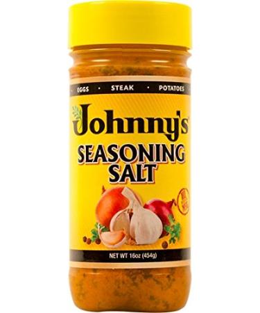Johnny's, Seasoning Salt, 16oz Bottle (Pack of 2)