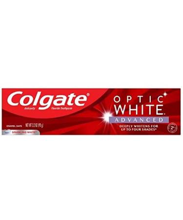 Colgate Optic White Toothpaste Travel Size Sparkling Mint 0.75 Ounce Pack of 2