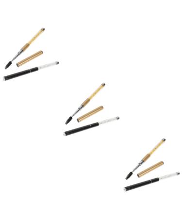 POPETPOP 6 Pcs Grafting Eyelash Brush Fiber Mascara Lash Mascara Eyebrow Lash With Hat Extend 16.7X1.2CMx3pcs Assorted Colorx3pcs