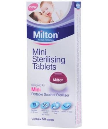 Milton Mini Soother Steriliser (Blue) with 50 Tablets - Effective Sterilisation for Baby's Pacifiers - Buy Online on GoSupps.com