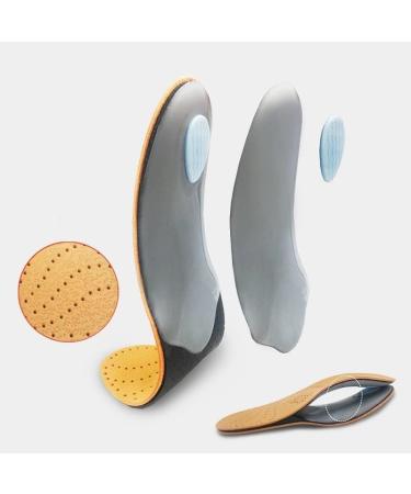 Shop Leather Orthotic Insoles for Flat Feet & High Arch Support | EU 45 46 Orthopedic Shoe Soles - Buy Online on GoSupps.com