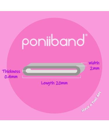 PONIIBAND Premium Latex-Free Hair Elastic Tie Bands - Midnight Black (2000 pcs) - Buy Online on GoSupps.com