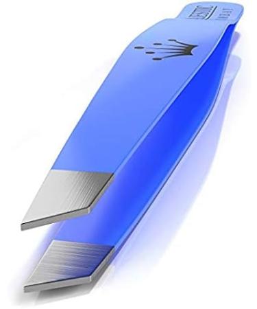 Majestic Bombay Slant Tweezers | Precision Surgical Tweezers for Ingrown Hair & Splinter Removal | Ideal for Facial & Eyebrow Grooming | Best Tweezers for Chin Hair & Plucking - Women & Men - Buy Online on GoSupps.com