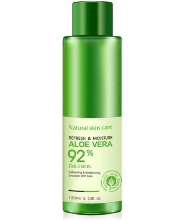 BIOAQUA Natural Aloe Vera Emulsion - Refreshing Moisturizing Lotion for Dry Skin 120ml - Buy Online on GoSupps.com