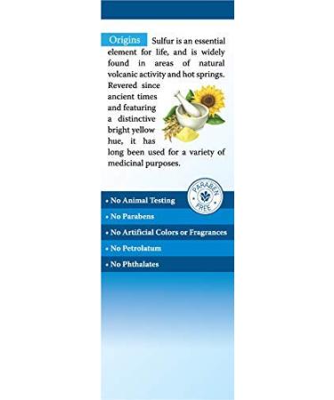Earth's Care Acne Spot Treatment - 10% Sulfur Cream for Cystic Acne, Pimples & Blackheads (0.97 OZ) - Buy Online on GoSupps.com