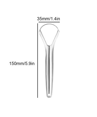 Buy Clyhon Stainless Steel Tongue Cleaner Set - 2 Pieces | Ayurvedic Antimicrobial Tongue Scraper for Bad Breath - Buy Online on GoSupps.com