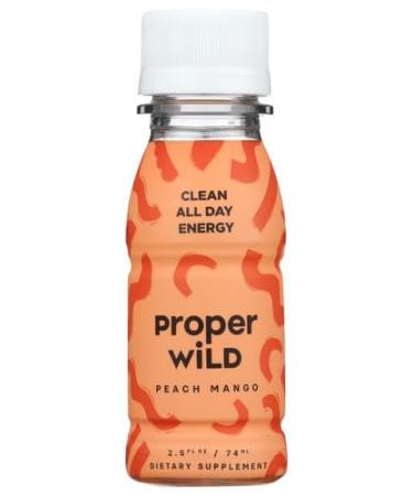 Proper Wild Shot Energy Peach Mango 2.5 fl oz (Pack of 12)