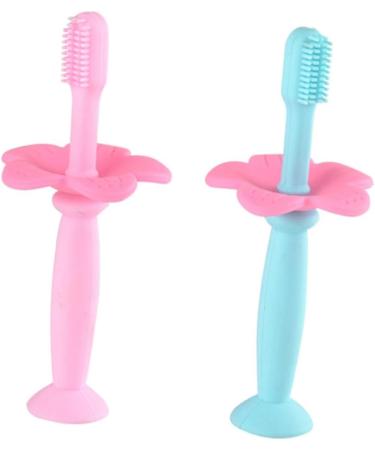 Gatuida 3 STK All-round Children's Toothbrush - Baby Training Toothbrush for Oral Care - Soft Bristle Handheld Pink Toothbrushes - Buy Online on GoSupps.com