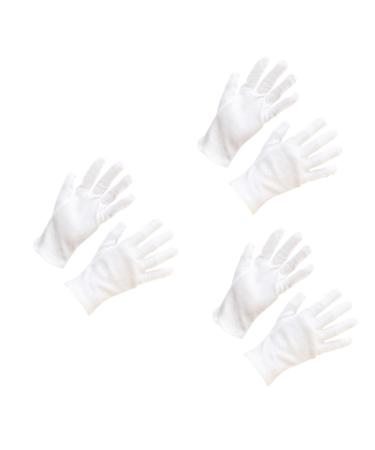JECOMPRIS 36 Pairs Cotton Gloves Moisturizing Gloves Lab Gloves Hair Salon Gloves Hair Dye Gloves Food Handling Glove Dustproof Gloves Hair Dyeing Gloves Coin Gloves Cotton Hand Gloves White