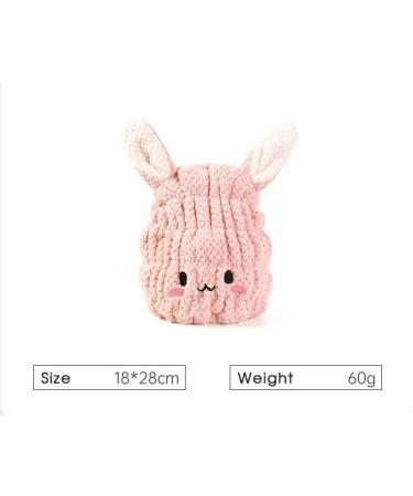 Microfiber Hair Towel Wrap for Kids & Women - 2 Pack Cute Quick Drying Rabbit Design | Soft Absorbent Hair Turban | Lightweight & Bouncy Bath Hat (Blue) - Ganfamao02 - Buy Online on GoSupps.com