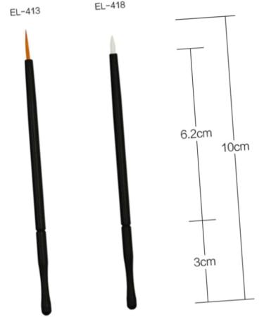 Didiseaon 100pcs Eyeliner Brush Thin Angled Eye Makeup Tools Disposable Eyeliner Applicator Make up Cosmetic 10*0.5cm As Shown - Buy Online on GoSupps.com