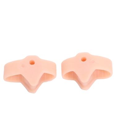 Akozon Bunion Corrector Silicone Orthotics Toe Sepa or Pain Relief Pads Feet Bone Adjuster CorrectionSkin Color Big and Spacer for Overlapping Relieve Pain(Complexion)