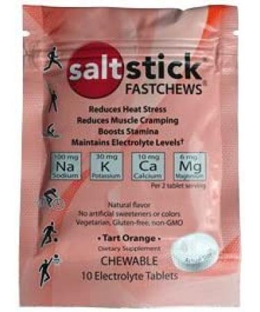 SaltStick FASTCHEWS Variety 4 Pack - Tart Orange & Zesty Lemon-Lime - Resealable Pack - Buy Online on GoSupps.com