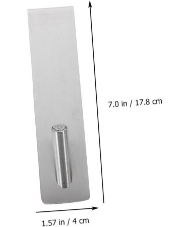 DOITOOL 4 Pcs Bathroom Door Hook Towel Hooks Hat Hooks Over The Door Towel Hook Bathroom Hanger Scarf Letter 17.8X4CMx2pcs Silverx2pcs - Buy Online on GoSupps.com