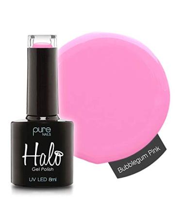 Halo Gel Polish *Full Range 8ml* **CHOOSE YOUR COLOUR(S)** (Bubblegum Pink N2807) Bubblegum Pink N2807 8 ml (Pack of 1)
