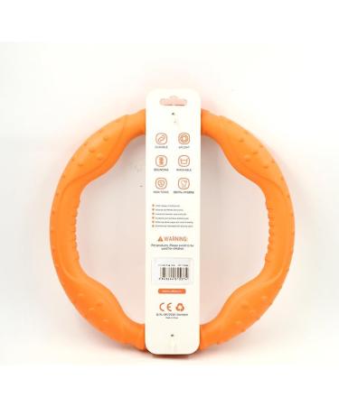 Buy Laroo Dog Fitness Ring - Indestructible Float Frisbee Toy for All Dog Sizes (Large 30cm Orange) - Perfect for Summer Training! - Buy Online on GoSupps.com