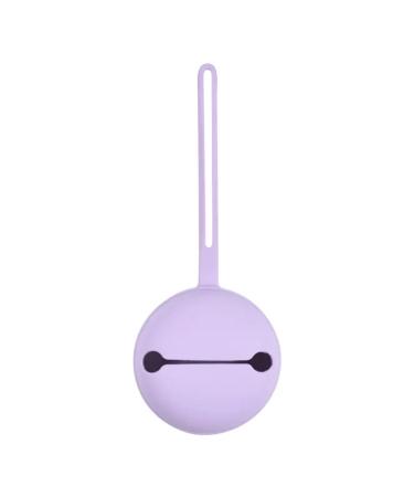 Nopperz |Silicone pacifier box |Storage for pacifier holders |Safe and high -quality baby accessories for toddlers and babies (soft purple)