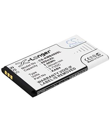 Replacement Battery KAB4 KAB4-AAABA005026 for Life B4 3.7V/800mAh