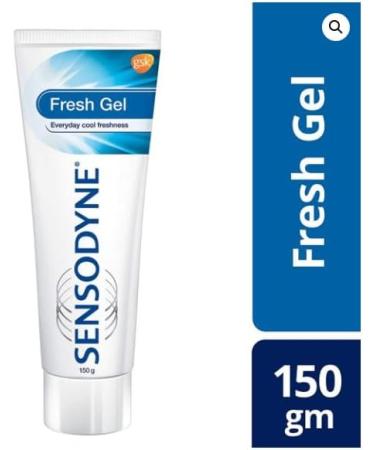 Buy Sensodyne Toothpaste for Sensitive Teeth & Cavity Prevention - Fresh Gel 5.29 oz (150g) Pack of 2 | International Shipping - Buy Online on GoSupps.com