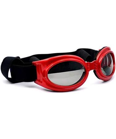 Vivi Bear Pet Sunglasses | UV Protective Glasses for Medium & Large Dogs | Foldable Waterproof & Stylish Red Pet Glasses - Buy Online on GoSupps.com
