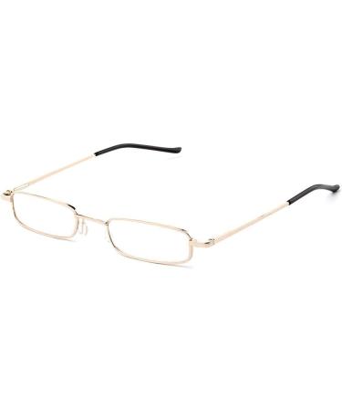 Kokobin Flexible Metal Reading Glasses - Unisex +2.5 Diopter with Feather-Hinge & Case - Stylish Visual Aid - Buy Online on GoSupps.com