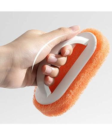 Glimpsesun Kitchen Cleaning Bathroom Toilet Glass Wall Cleaning Bath Brush Plastic Handle Sponge Bath Bottom Bath Brush 2 - Buy Online on GoSupps.com