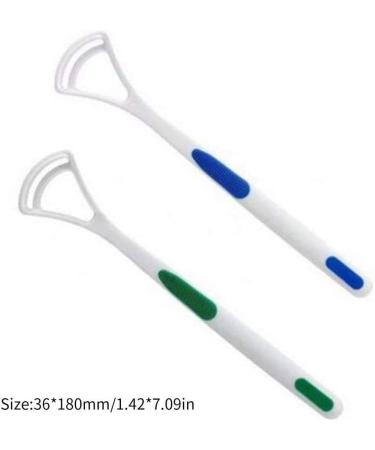 Buy Tongue Scraper Set - 2 pcs Multicolour Oral Hygiene Tools for Fresh Breath | International Shipping Available - Buy Online on GoSupps.com