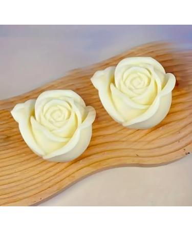 Handmade 16 oz Rose Soy Wax Candles | Eco-Friendly Bedroom Decor | Aesthetic White Candle | 12 Hour Burn Time | Ideal for Weddings & Valentine's Day - Buy Online on GoSupps.com