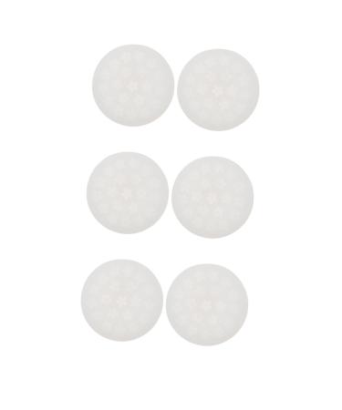 MAGICLULU 6 Pcs DIY Silicone Mold Kids Candy Bakeware Mold Chocolate Silicone Molds Ice Cube Mold Mini Baking Pans Muffin Top Pans for Baking Cupcakes Soap Fudge White Silica Gel Cake Mold 8X8X1.5CMx3pcs Whitex3pcs