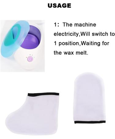 Paraffin Wax Gloves Hand Foot Care Exfoliating Covers Paraffin Wax Protection Retain Heat Hand Foot Care Gloves Set for Removing Dead Skin hand moisturizer gloves - Buy Online on GoSupps.com