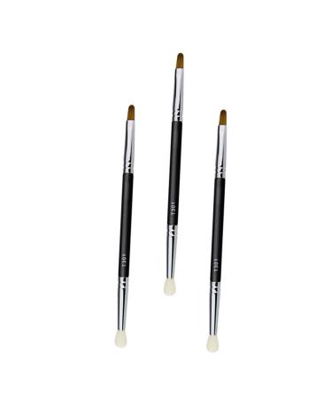 Housoutil Eyeliner Brush 3pcs Tools Conceal Applicator Head Wooden Creative Small Eye Portable Liner Brush Handheld Eyeliner
