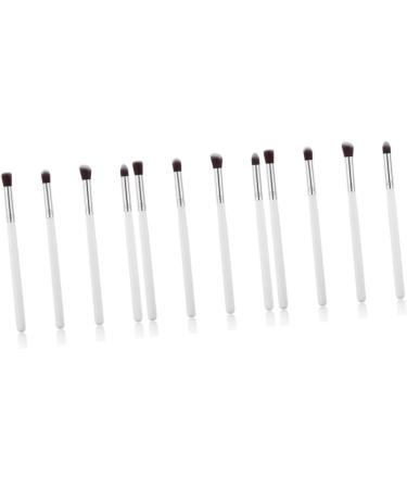 Baluue 12 Pcs Eye Make-up Brush Kit Eye Kits Pencil Brush Blush Brush Beauty Makeup Tool Makeup White - Buy Online on GoSupps.com