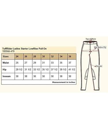 TuffRider Children's Starter Lowrise Pull-On Jods | UltraGripp Knee Patch Riding Pants - Lilac Grey (US 8 / UK 12) - Buy Online on GoSupps.com