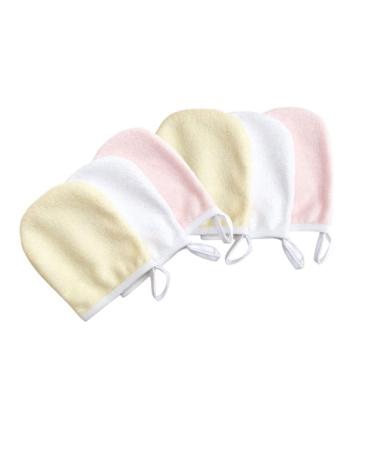 FOMIYES 6pcs Makeup Remover Gloves Reusable Makeup Removal Pads Microfiber Cleaning Gloves Facial Cleaning Gloves Deep Cleaning Sponge Cotton Towel Tissue Paper Fiber