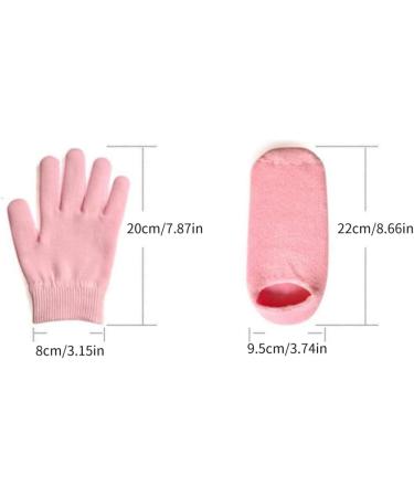 Gel Spa Sock Glove Moisturizing Gel Glove Sock Essential Oil Spa Glove Sock for Hand Feet Dry Skin Care 2Pairs - Buy Online on GoSupps.com
