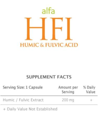 Alfa HFI Humic & Fulvic Acid - 180 Capsules | Premium Organic Supplement for Enhanced Wellness | International Shipping Available - Buy Online on GoSupps.com