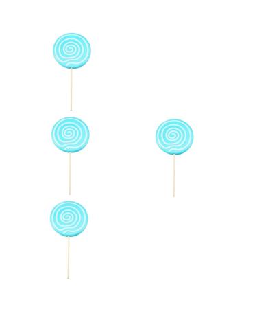 ABOOFAN 4pcs Gifts Christmas Sto The Gift For Kids Big Swirl Lollipops Candy Cane Ornaments Kids Toy Simulation Lollipop Decoration Lollipop Photot Props Model Sucker Christmas Tree Baby Bluex4pcs 14*1CMx4pcs