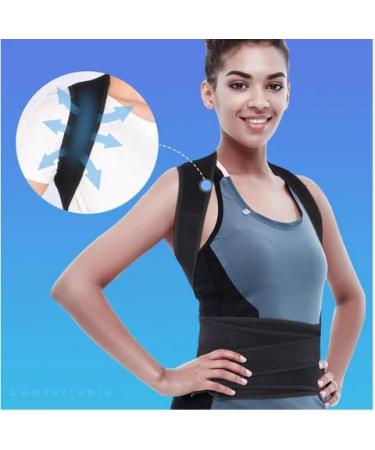 Adjustable Back Brace for Men & Women - XL Size | Relieve Back & Neck Pain | Posture Corrector & Support - Buy Online on GoSupps.com