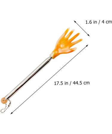 FRCOLOR 3-Pack Stainless Steel Reindeer Back Massage Tool - Flex Migm Jucky Scratch Handy Relooq Device - SCHABER PP 44.5x3.3cm Yellow | International Shipping - Buy Online on GoSupps.com