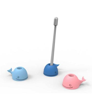 Zerodeko 6 pcs Silicone Toothbrush & Razor Holder - Sky Blue Storage Solution for Bathroom & Desk - Buy Online on GoSupps.com