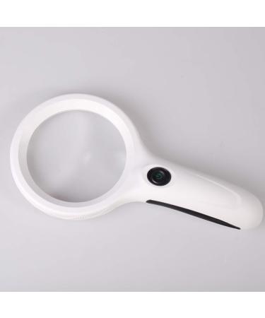 Magnifiers Handheld 2.5 Times 8 Times with Light Magnifier Professional High-Definition LED Light Reading Magnifying Glass Reading Aids