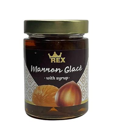 Rex Marron Glace with Syrup, Candied Chestnuts, 14.64 oz (Pack of 1)