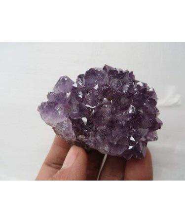 A+++ Uruguay Natural Amethyst Flower Quartz Crystal GEODE Cluster 89g Home Goods